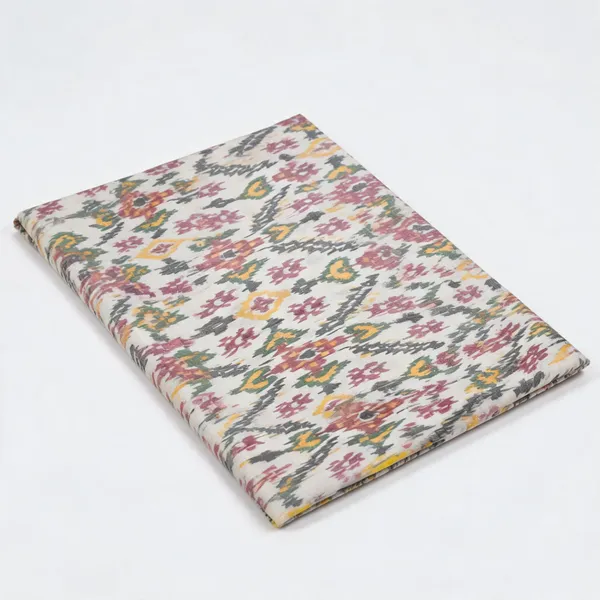 White_Sico_Silk_Handloom_Ikat_Fabric