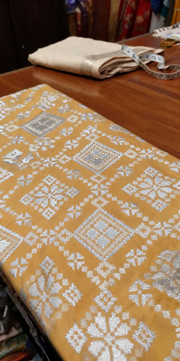 Mustard_Katan_Silk_Zari_Brocade_Fabric