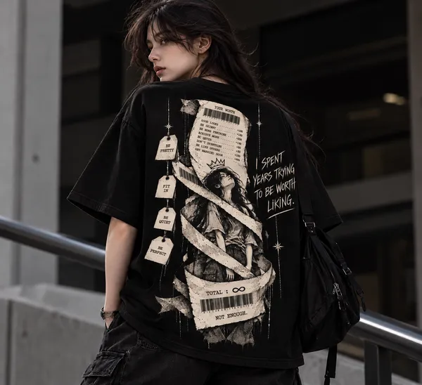 Worth_Liking_Oversized_Graphic_T-Shirt_for_Women_–_Black