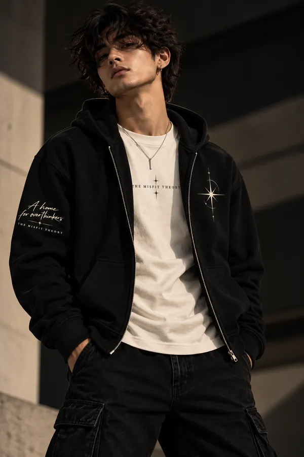 Homeward_Star_Unisex_Oversized_Zip-Up_Hoodie_–_Black
