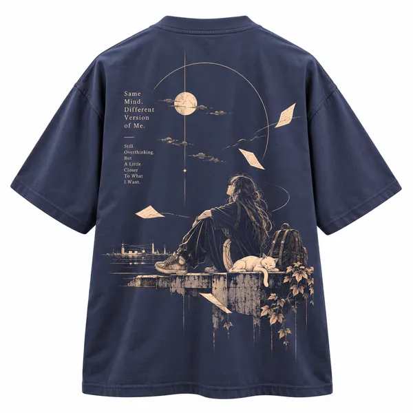 Navy_Cotton_Graphic_Print_T-Shirt_For_Women