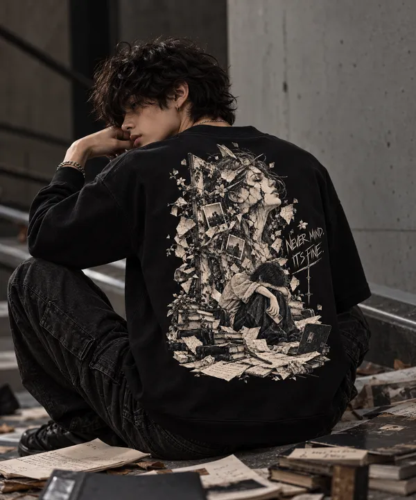 Porcelain_Mind_Regular_Fit_Graphic_Sweatshirt_–_Black