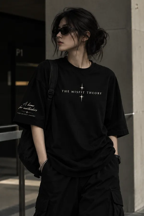 Between_Stars_Unisex_Oversized_Logo_T-Shirt_–_Black