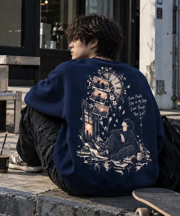 Lingering_Hours_Regular_Fit_Graphic_Sweatshirt_–_Navy_Blue