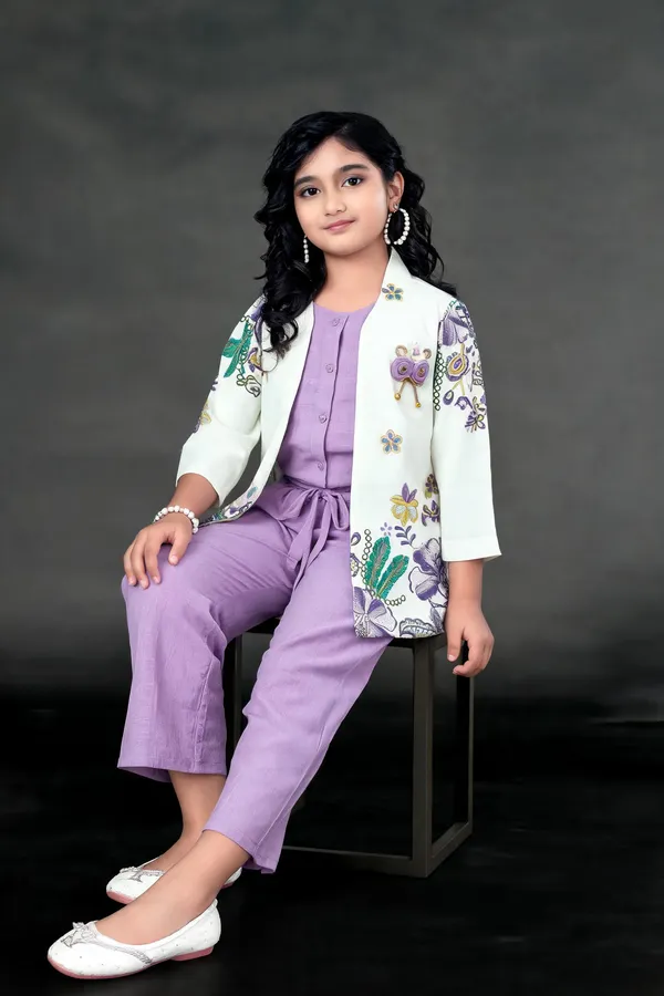 Lavender_Cotton_Georgette_Jumpsuit_Set_For_Girls