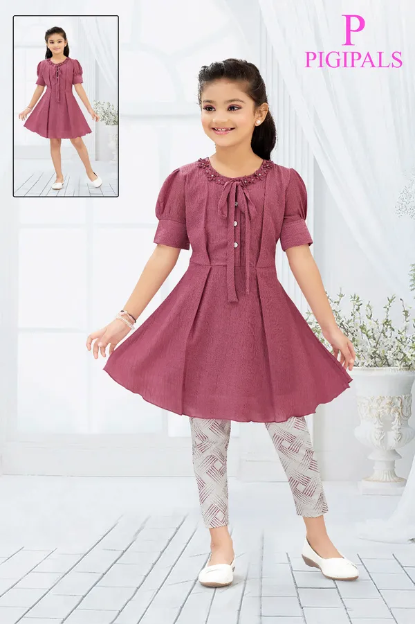 Mauve_Polyester_Silk_Flared_Frock_Dress_Set_For_Girls
