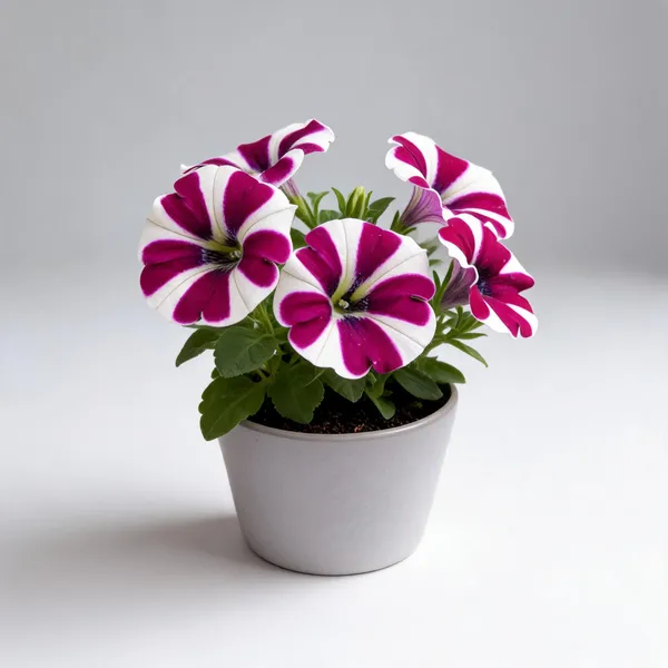 Petunia_Violet_White_Bicolour_Flowering_Live_Plant