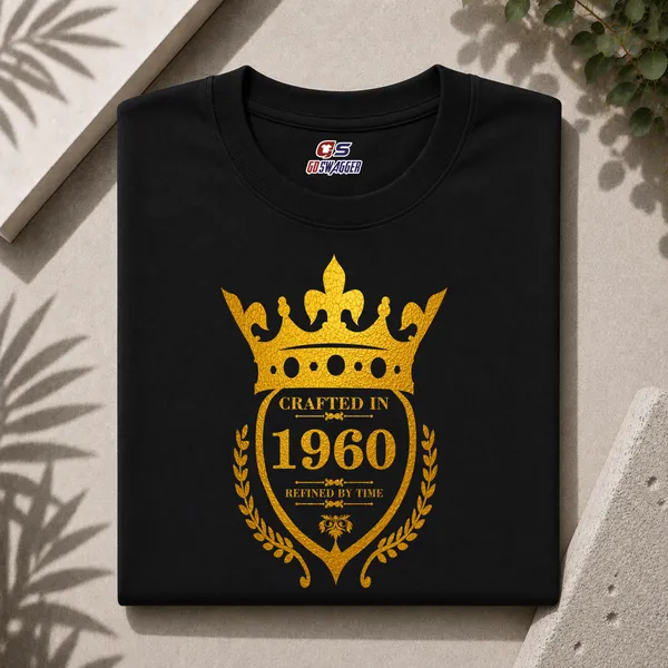 Customised_Crafted_In_1960_Refined_By_Time_Premium_Cotton_T_Shirt_Black