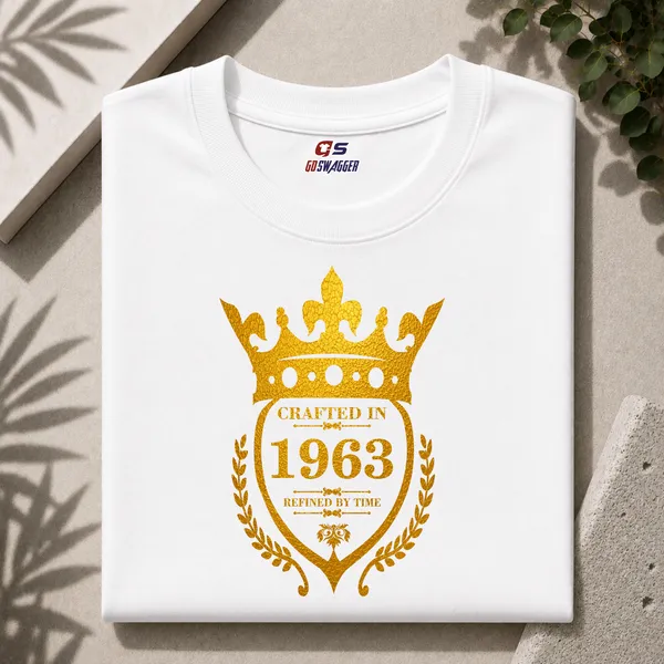 Customised_Crafted_In_1963_Refined_By_Time_Premium_Cotton_T_Shirt_White