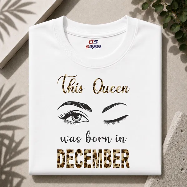 Customised_This_Queen_Was_Born_In_December_Premium_Cotton_Tshirt_White