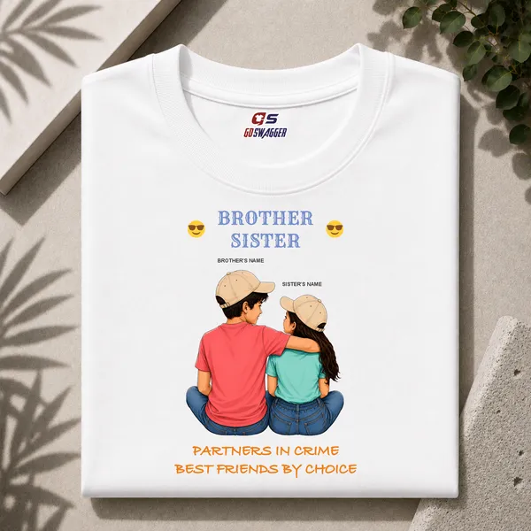 Customised__Partner_In_Crime_Brother_And_Sister_Premium_Cotton_T_Shirt_White