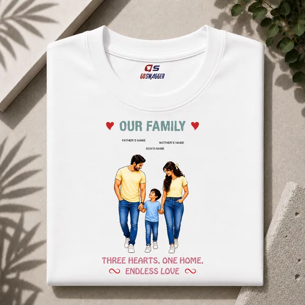 Customised__Our_Family_Father_Mother_And_Son_Premium_Cotton_T_Shirt_White