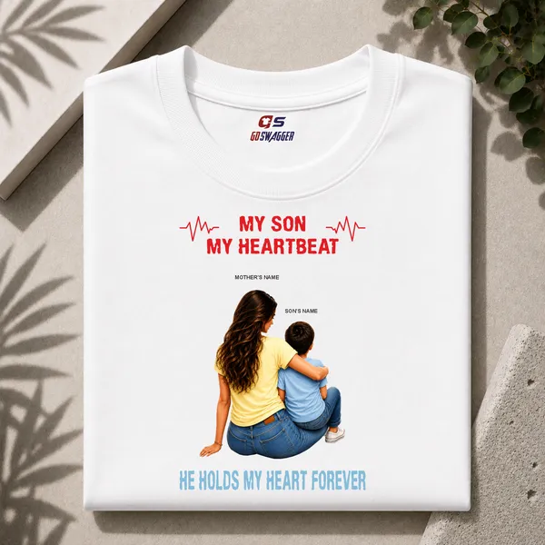 Customised__My_Son_My_Heartbeat_Mother_And_Son_Premium_Cotton_T_Shirt_White