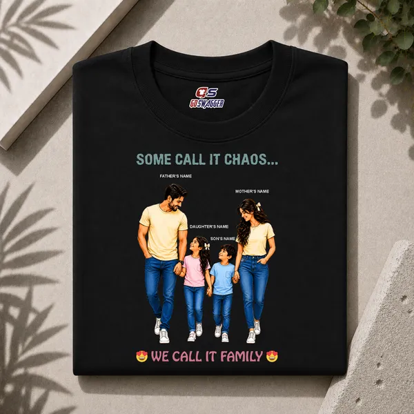 Customised__We_Call_It_Family_Father_Mother_And_2_Kids_Premium_Cotton_T_Shirt_Black