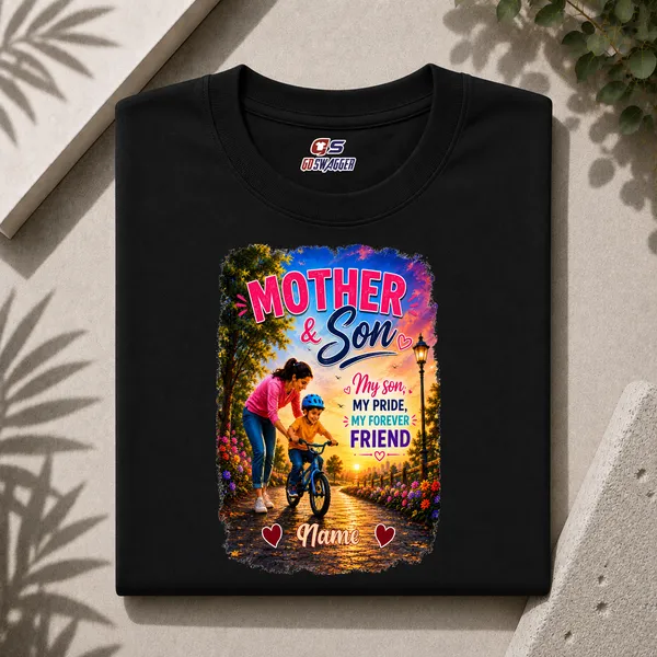 Customised__My_Son_My_Pride_Mother_And_Son_Premium_Cotton_T_Shirt_Black