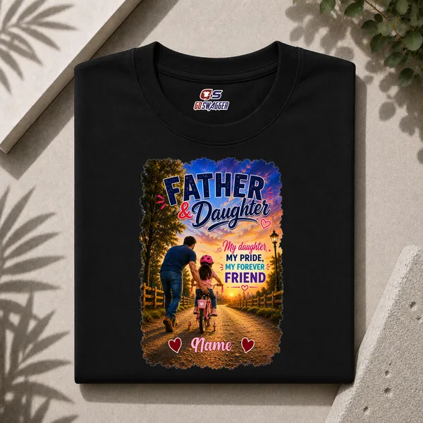 Customised__My_Daughter_My_Pride_Fatherand_Daughter_Premium_Cotton_T_Shirt_Black