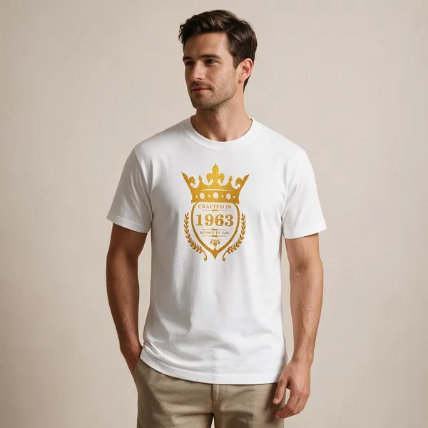 Customised_Crafted_In_1963_Refined_By_Time_Premium_Cotton_T_Shirt_White