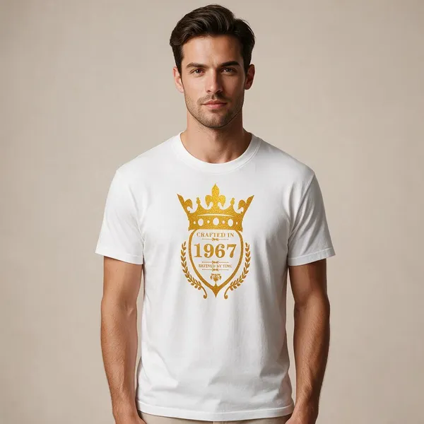 Customised_Crafted_In_1967_Refined_By_Time_Premium_Cotton_T_Shirt_White