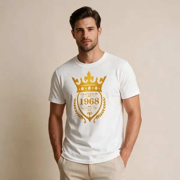 Customised_Crafted_In_1968_Refined_By_Time_Premium_Cotton_T_Shirt_White