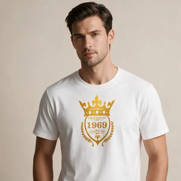 Customised_Crafted_In_1969_Refined_By_Time_Premium_Cotton_T_Shirt_White