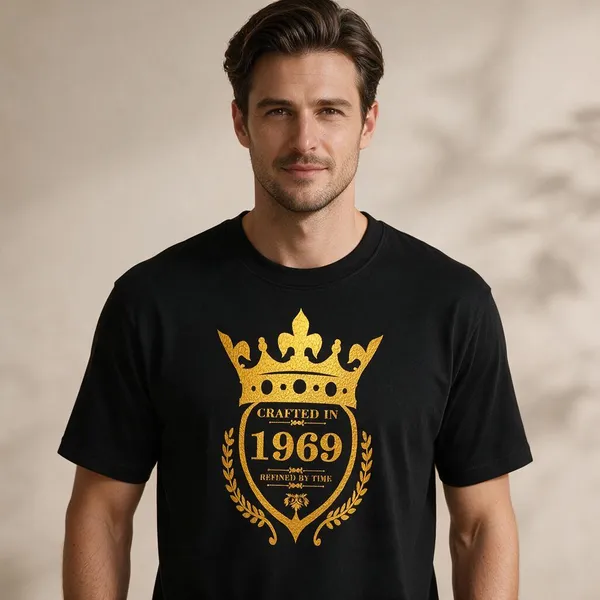 Customised_Crafted_In_1969_Refined_By_Time_Premium_Cotton_T_Shirt_Black