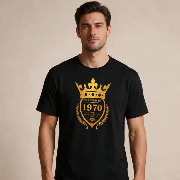 Customised_Crafted_In_1970_Refined_By_Time_Premium_Cotton_T_Shirt_Black