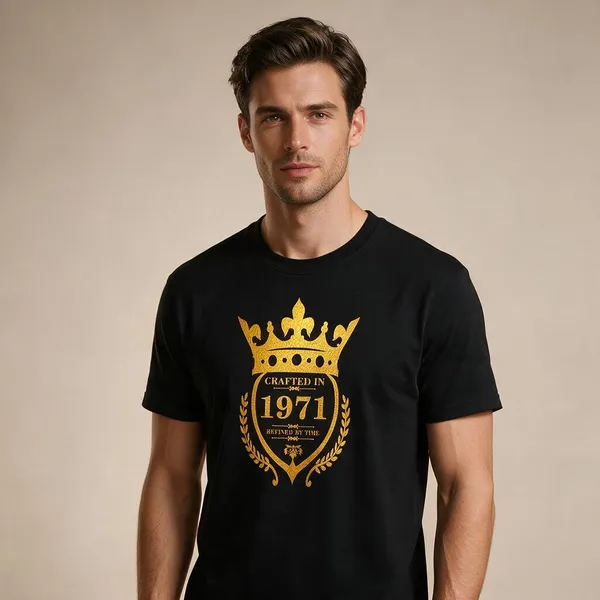 Customised_Crafted_In_1971_Refined_By_Time_Premium_Cotton_T_Shirt_Black