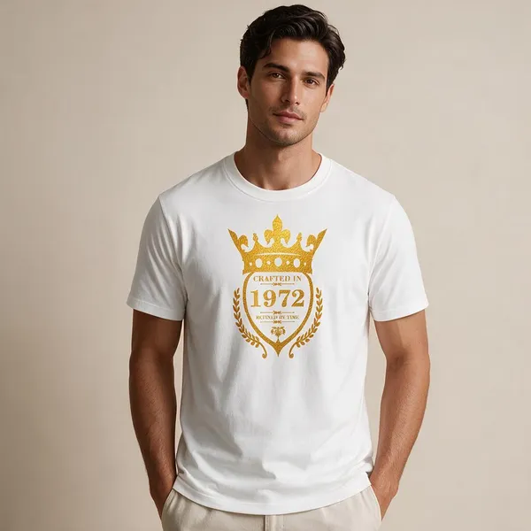 Customised_Crafted_In_1972_Refined_By_Time_Premium_Cotton_T_Shirt_White