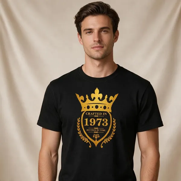 Customised_Crafted_In_1973_Refined_By_Time_Premium_Cotton_T_Shirt_Black