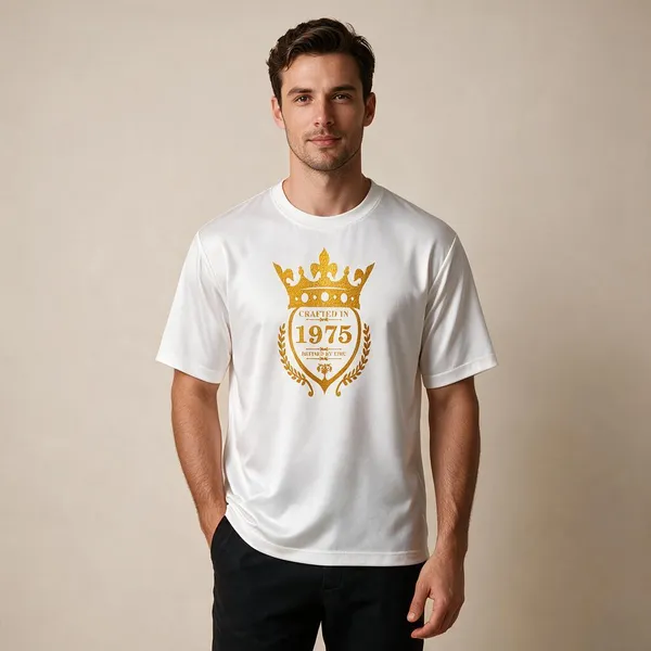 Customised_Crafted_In_1975_Refined_By_Time_Premium_Cotton_T_Shirt_White