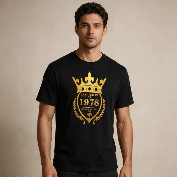 Customised_Crafted_In_1978_Refined_By_Time_Premium_Cotton_T_Shirt_Black