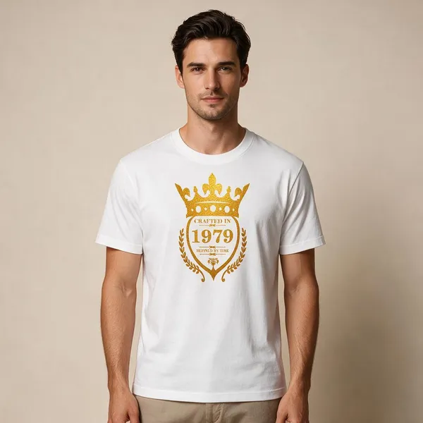 Customised_Crafted_In_1979_Refined_By_Time_Premium_Cotton_T_Shirt_White