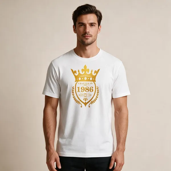 Customised_Crafted_In_1986_Refined_By_Time_Premium_Cotton_T_Shirt_White