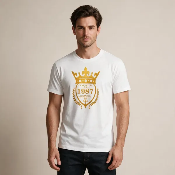 Customised_Crafted_In_1987_Refined_By_Time_Premium_Cotton_T_Shirt_White