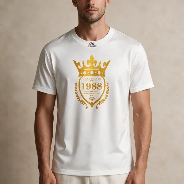 Customised_Crafted_In_1988_Refined_By_Time_Premium_Cotton_T_Shirt_White
