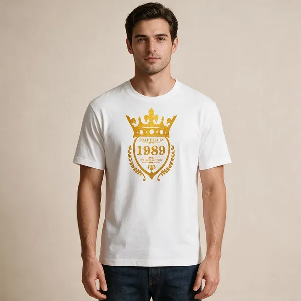 Customised_Crafted_In_1989_Refined_By_Time_Premium_Cotton_T_Shirt_White