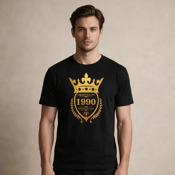 Customised_Crafted_In_1990_Refined_By_Time_Premium_Cotton_T_Shirt_Black