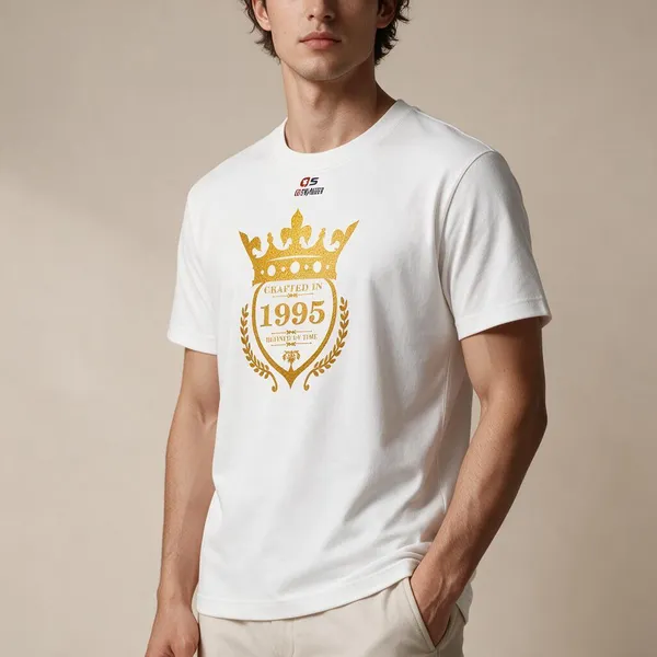 Customised_Crafted_In_1995_Refined_By_Time_Premium_Cotton_T_Shirt_White