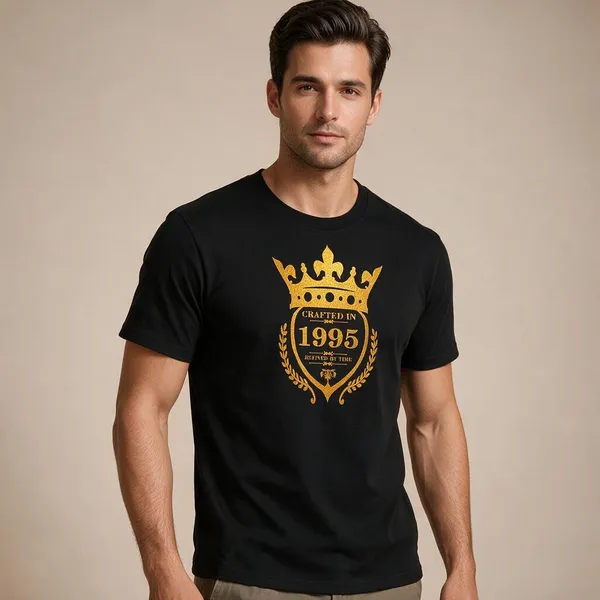 Customised_Crafted_In_1995_Refined_By_Time_Premium_Cotton_T_Shirt_Black