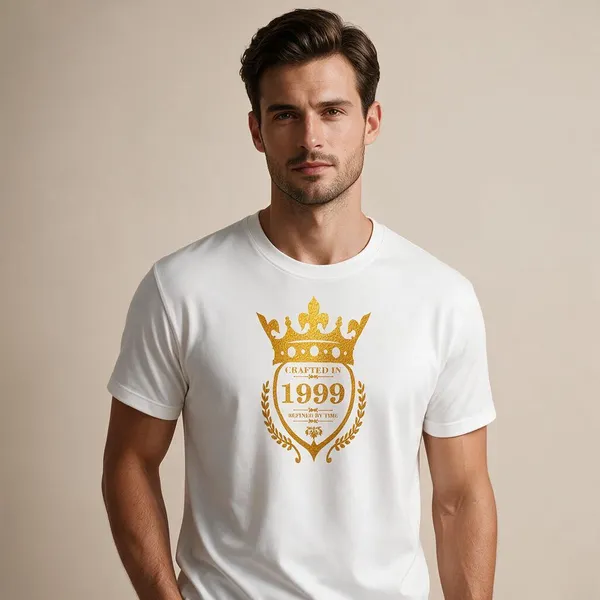 Customised_Crafted_In_1999_Refined_By_Time_Premium_Cotton_T_Shirt_White