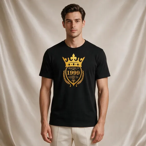 Customised_Crafted_In_1999_Refined_By_Time_Premium_Cotton_T_Shirt_Black