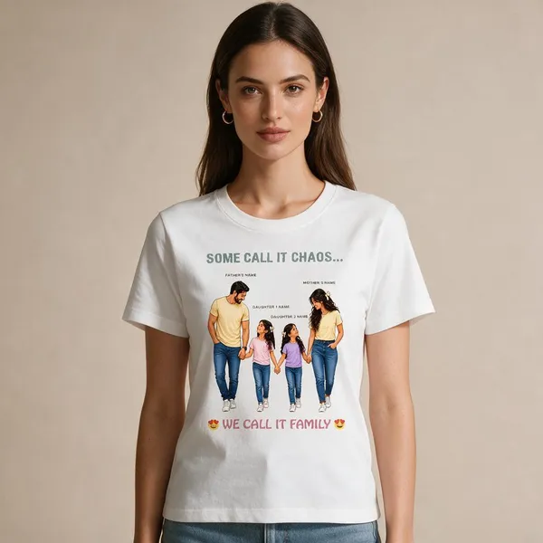 Customised__We_Call_It_Family_Father_Mother_And_2_Daughters_Premium_Cotton_T_Shirt_White
