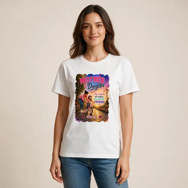 Customised__My_Daughter_My_Pride_Mother_And_Daughter_Premium_Cotton_T_Shirt_White