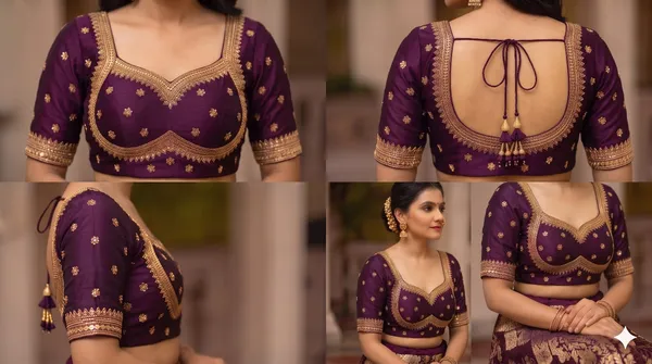 Dark_Purple_Satin_Blouse_For_Women