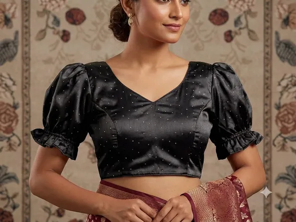 Black_Satin_Blouse_For_Women