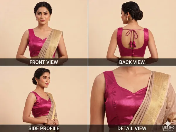 Magenta_Satin_Blouse_For_Women
