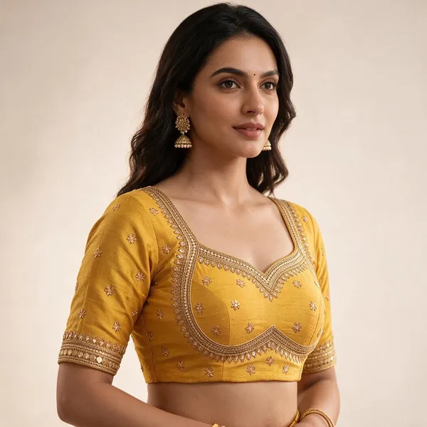 Mustard_Satin_Blouse_For_Women