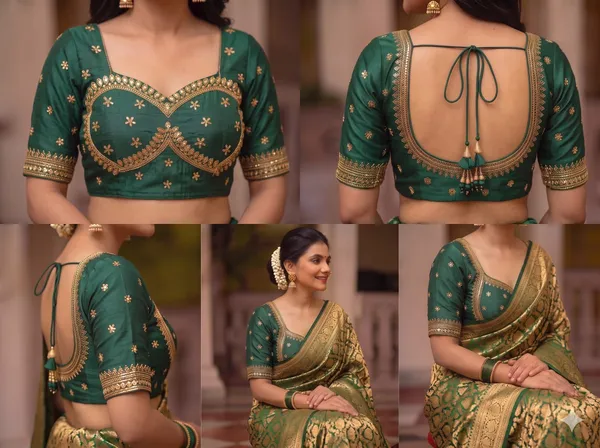 Green_Satin_Blouse_For_Women