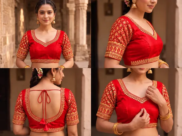 Red_Satin_Blouse_For_Women