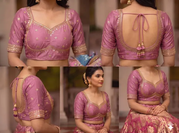Pink_Satin_Blouse_For_Women